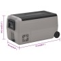 Nevera con ruedas y asa PP Y PE negro y gris 60 L de vidaXL, Neveras - Ref: Foro24-51786, Precio: 519,17 €, Descuento: %