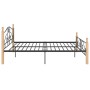 Estructura de cama de metal negra 140x200 cm de vidaXL, Camas y somieres - Ref: Foro24-324942, Precio: 144,53 €, Descuento: %