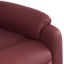 Sillón reclinable de cuero sintético rojo tinto en Sillones | Comprar online en Foru.es