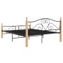 Estructura de cama de metal negra 140x200 cm de vidaXL, Camas y somieres - Ref: Foro24-324942, Precio: 144,53 €, Descuento: %