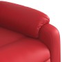 Sillón reclinable de cuero sintético rojo en Sillones | Comprar online en Foru.es