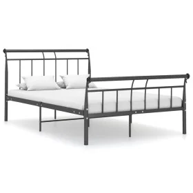 Estructura de cama de metal negro 120x200 cm de vidaXL, Camas y somieres - Ref: Foro24-325036, Precio: 104,68 €, Descuento: %