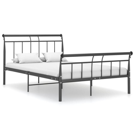 Estructura de cama de metal negro 120x200 cm de vidaXL, Camas y somieres - Ref: Foro24-325036, Precio: 105,88 €, Descuento: %