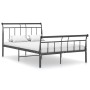 Estructura de cama de metal negro 120x200 cm de vidaXL, Camas y somieres - Ref: Foro24-325036, Precio: 105,88 €, Descuento: %