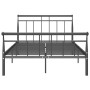 Estructura de cama de metal negro 120x200 cm de vidaXL, Camas y somieres - Ref: Foro24-325036, Precio: 105,88 €, Descuento: %