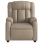 Sillón reclinable de cuero sintético color capuchino en Sillones | Comprar online en Foru.es