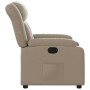 Sillón reclinable de cuero sintético color capuchino en Sillones | Comprar online en Foru.es