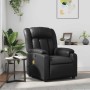 Sillón de masaje reclinable cuero sintético negro en Sillones | Comprar online en Foru.es