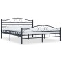 Estructura de cama de acero negra 140x200 cm de vidaXL, Camas y somieres - Ref: Foro24-285288, Precio: 147,56 €, Descuento: %