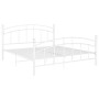 Estructura de cama de metal blanco 180x200 cm de vidaXL, Camas y somieres - Ref: Foro24-324983, Precio: 165,98 €, Descuento: %