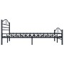Estructura de cama de acero negra 140x200 cm de vidaXL, Camas y somieres - Ref: Foro24-285288, Precio: 147,56 €, Descuento: %