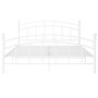 Estructura de cama de metal blanco 180x200 cm de vidaXL, Camas y somieres - Ref: Foro24-324983, Precio: 165,98 €, Descuento: %