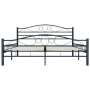 Estructura de cama de acero negra 140x200 cm de vidaXL, Camas y somieres - Ref: Foro24-285288, Precio: 147,56 €, Descuento: %