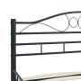Estructura de cama de acero negra 140x200 cm de vidaXL, Camas y somieres - Ref: Foro24-285288, Precio: 147,56 €, Descuento: %