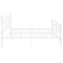 Estructura de cama de metal blanco 180x200 cm de vidaXL, Camas y somieres - Ref: Foro24-324983, Precio: 165,98 €, Descuento: %