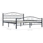Estructura de cama de acero negra 140x200 cm de vidaXL, Camas y somieres - Ref: Foro24-285288, Precio: 147,56 €, Descuento: %