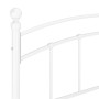 Estructura de cama de metal blanco 180x200 cm de vidaXL, Camas y somieres - Ref: Foro24-324983, Precio: 165,98 €, Descuento: %