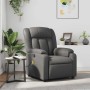Sillón de masaje reclinable cuero sintético gris en Sillones | Comprar online en Foru.es