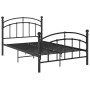 Estructura de cama de metal negro 120x200 cm de vidaXL, Camas y somieres - Ref: Foro24-324973, Precio: 129,35 €, Descuento: %