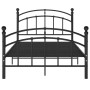 Estructura de cama de metal negro 120x200 cm de vidaXL, Camas y somieres - Ref: Foro24-324973, Precio: 129,35 €, Descuento: %