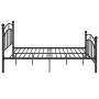 Estructura de cama de metal negro 120x200 cm de vidaXL, Camas y somieres - Ref: Foro24-324973, Precio: 129,35 €, Descuento: %