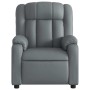 Sillón de masaje reclinable cuero sintético gris en Sillones | Comprar online en Foru.es