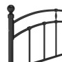 Estructura de cama de metal negro 120x200 cm de vidaXL, Camas y somieres - Ref: Foro24-324973, Precio: 129,35 €, Descuento: %