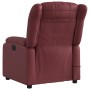 Sillón de masaje reclinable cuero sintético rojo tinto en Sillones | Comprar online en Foru.es