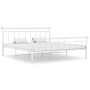 Estructura de cama de metal blanco 180x200 cm de vidaXL, Camas y somieres - Ref: Foro24-325046, Precio: 124,48 €, Descuento: %