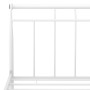Estructura de cama de metal blanco 180x200 cm de vidaXL, Camas y somieres - Ref: Foro24-325046, Precio: 124,48 €, Descuento: %