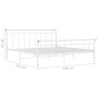 Estructura de cama de metal blanco 180x200 cm de vidaXL, Camas y somieres - Ref: Foro24-325046, Precio: 124,48 €, Descuento: %