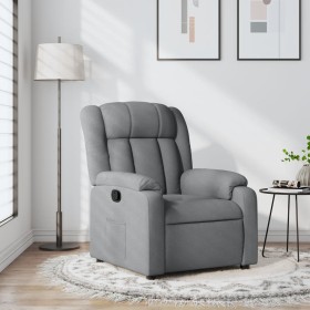 Sillón reclinable de tela gris claro en Sillones | Comprar online en Foru.es