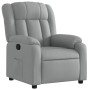 Sillón reclinable de tela gris claro en Sillones | Comprar online en Foru.es