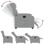Sillón reclinable de tela gris claro en Sillones | Comprar online en Foru.es