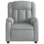 Sillón reclinable de tela gris claro en Sillones | Comprar online en Foru.es