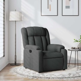 Sillón reclinable de tela gris oscuro en Sillones | Comprar online en Foru.es