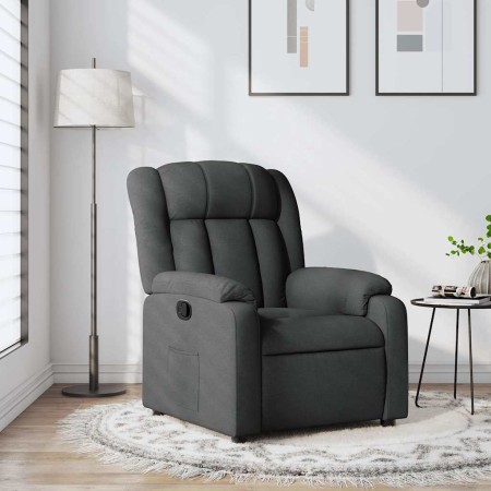 Sillón reclinable de tela gris oscuro en Sillones | Comprar online en Foru.es