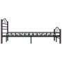 Estructura de cama de metal negro 120x200 cm de vidaXL, Camas y somieres - Ref: Foro24-285292, Precio: 148,96 €, Descuento: %