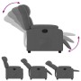 Sillón reclinable de tela gris oscuro en Sillones | Comprar online en Foru.es