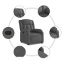 Sillón reclinable de tela gris oscuro en Sillones | Comprar online en Foru.es