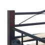Estructura de cama de metal negro 120x200 cm de vidaXL, Camas y somieres - Ref: Foro24-285292, Precio: 148,96 €, Descuento: %