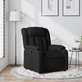 Sillón reclinable de tela negro en Sillones | Comprar online en Foru.es