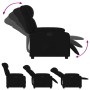 Sillón reclinable de tela negro en Sillones | Comprar online en Foru.es