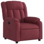 Sillón reclinable de tela rojo tinto en Sillones | Comprar online en Foru.es
