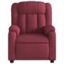Sillón reclinable de tela rojo tinto en Sillones | Comprar online en Foru.es