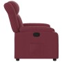 Sillón reclinable de tela rojo tinto en Sillones | Comprar online en Foru.es