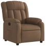 Sillón reclinable de tela marrón en Sillones | Comprar online en Foru.es