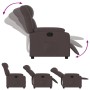 Sillón reclinable de tela marrón oscuro en Sillones | Comprar online en Foru.es