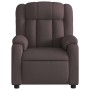 Sillón reclinable de tela marrón oscuro en Sillones | Comprar online en Foru.es