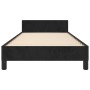 Estructura de cama con cabecero de terciopelo negro 90x190 cm de vidaXL, Camas y somieres - Ref: Foro24-3125851, Precio: 152,...